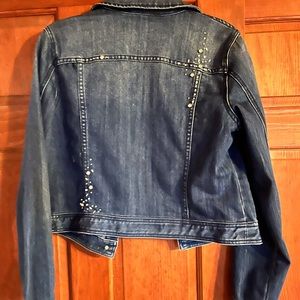 Womens inc jean jacket from macys size large with rhinestones worn once